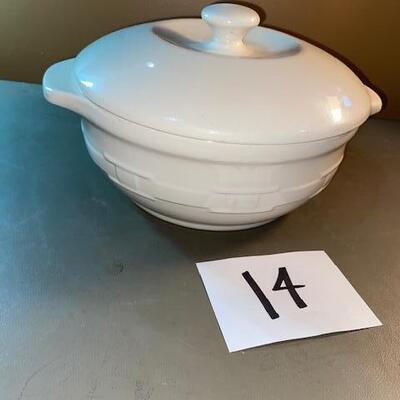 Lot 14- Longaberger Ceramic Baking Dish