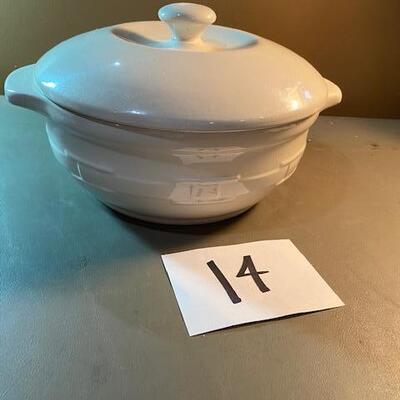 Lot 14- Longaberger Ceramic Baking Dish
