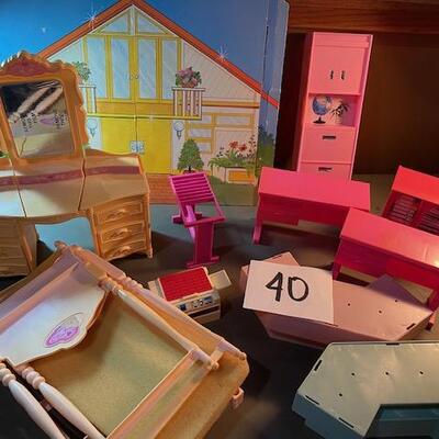 Lot 40- Vintage Barbie House Lot