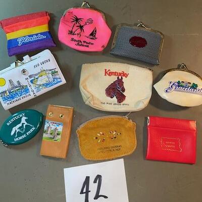 Lot 42- Souvenir Coin Purses Lot