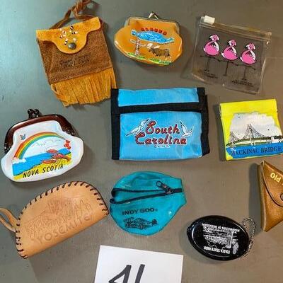 Lot 46- Souvenir Coin Purses Lot