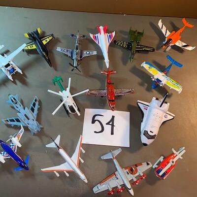 Lot 54- Die Cast Planes, hot wheels and others