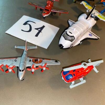 Lot 54- Die Cast Planes, hot wheels and others