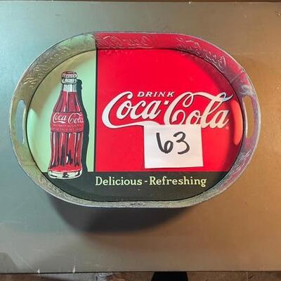 Lot 63- Coca Cola serving tray