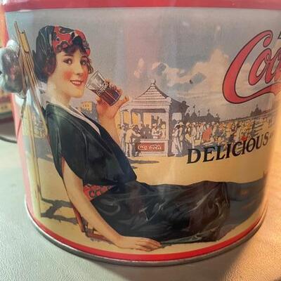Lot 64- 3 Coca Cola Tins