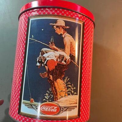 Lot 65-   Two Coca Cola Tins