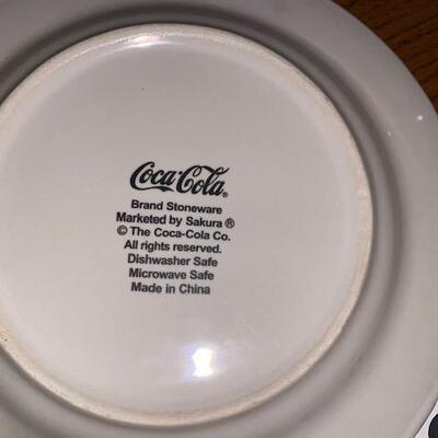 Lot 68 - Coca Cola Mug and plate set, Fall