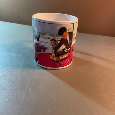 Lot 70- Coca Cola Mug and plate set, Winter