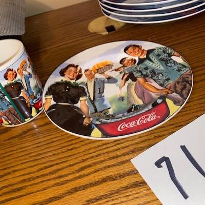 Lot 71- Coca Cola Mug and plate set, Summer