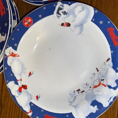 Lot 72- Cola Cola Bear  Dinner Set