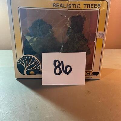 Lot 86- HO Scale Realistic Trees