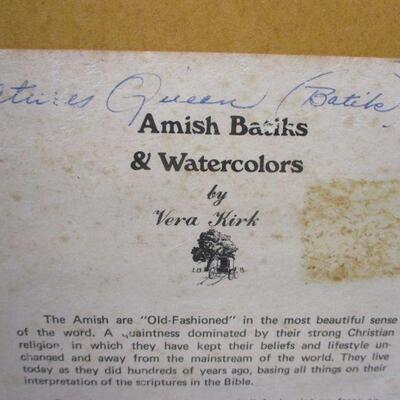 Lot 111 - Amish Batiks & Watercolors - Artist Vera Kirk 
