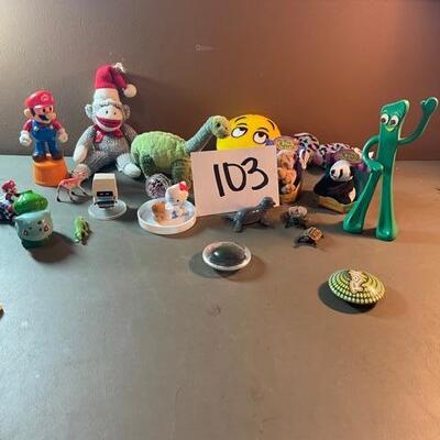 Lot 103 - toys, Mario, Gumby