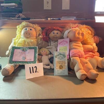 Lot 112 - Cabbage Patch Dolls