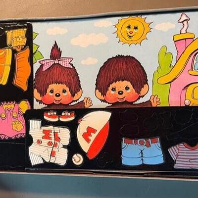 Lot 117- Colorforms Monchhichi Dress up set