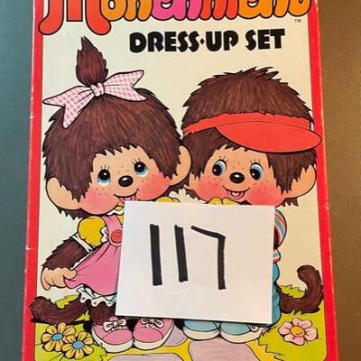 Lot 117- Colorforms Monchhichi Dress up set