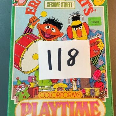 Lot 118 - Colorforms Ernie & Berts Playtime