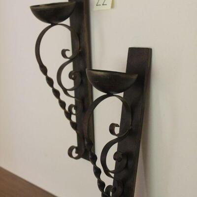 Lot 22 Pair of Candle Wall Sconces 22