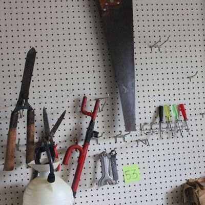 Lot 53 Tools & Misc. Garage Items