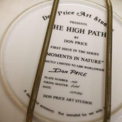 Lot 62 Signed Don Price Collectible Dishes