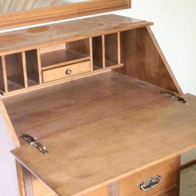 Lot 71 Maple Secretary Desk 40x32x19