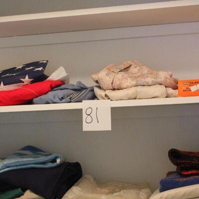 Lot 81 Contents of Linen Closet
