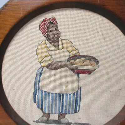 Lot 133 - Framed Embroidered Wall Art 