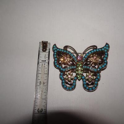 Pretty Blue Butterfly Pin 