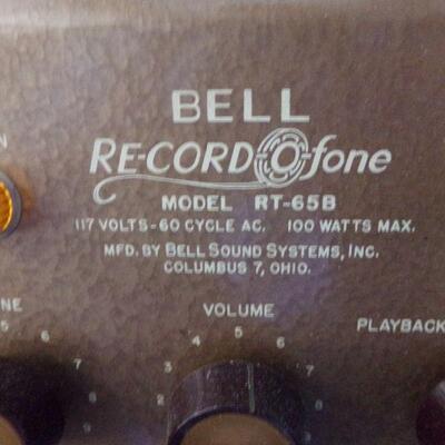 LOT 8  VINTAGE BELL RECORD-O-FONE