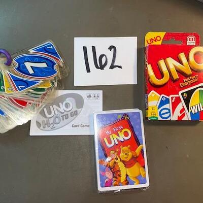 Lot 162 - Uno H20 to go, Uno, my first Uno