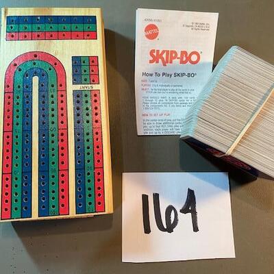 Lot 164 - Skip Bo and Cribbage