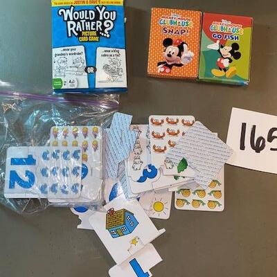 Lot 165- Childrens card games