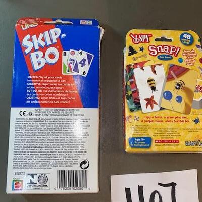Lot 167 - Skip Bo and I Spy Snap Card Games