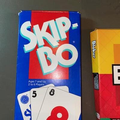 Lot 169 -Skip Bo and Blokus Games