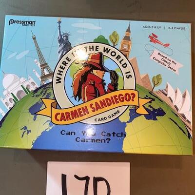 Lot 170 - Where in the world is Carmen Sandiego Card Game