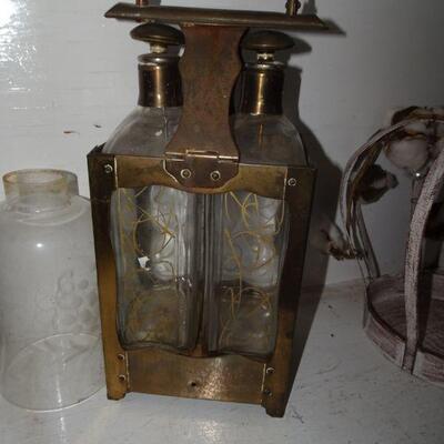 Vintage Swirl Glass Liquor Decanter 