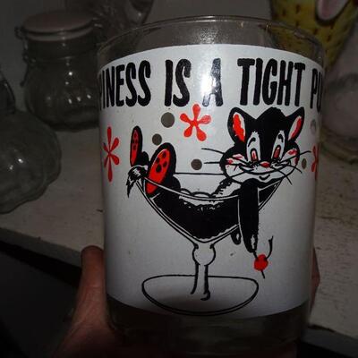 Naughty Kitty Cocktail Glass - MCM