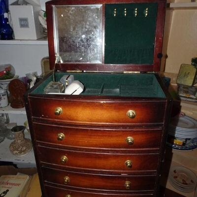 Solid Wood Jewelry Box - approximate 24