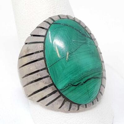 #152 â€¢ Sterling Silver Ring With Stone- 19.2g