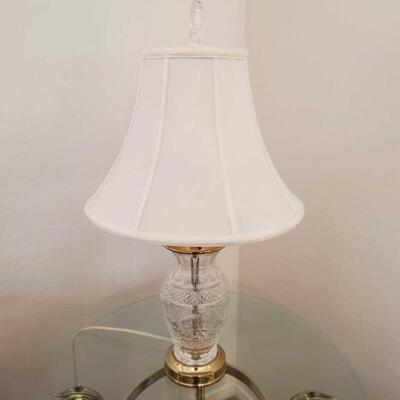 #1005 â€¢ 2 Waterford Crystal Lamps