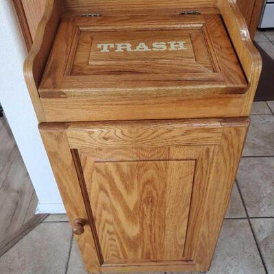 #2500 • Wooden Trash Can