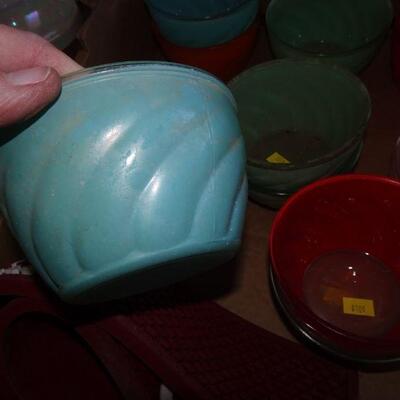 Vintage Colorful MCM Glass Bowls 