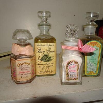 4 Vintage Perfume Bottles, AVON 