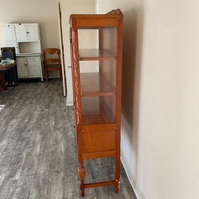 Solid Wood Vintage China Cabinet