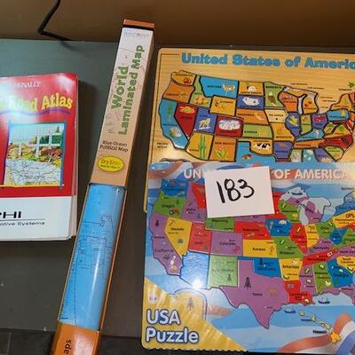 Lot 183 - Maps , map puzzles