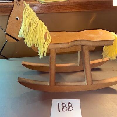 Lot 188 - Wood Rocking Horse