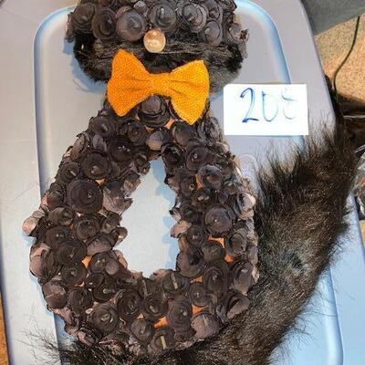 Lot 208 - Black Cat wall dec