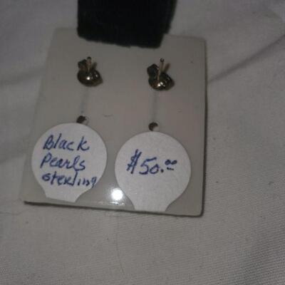 Sterling Black Pearl 