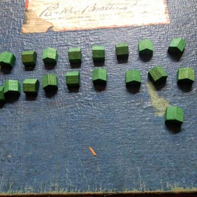 Vintage 1954 Monopoly includes most pieces including instructions
