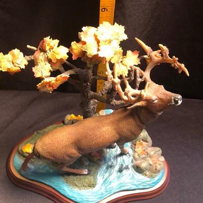 Danbury Mint - White Tail Deer Figurine - "Autumn Ritual"